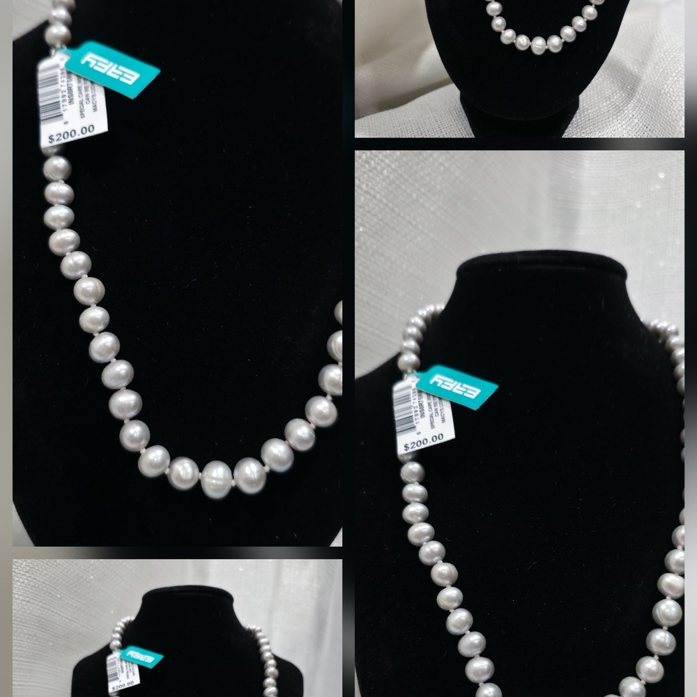 Effy Silver Pearl Necklace